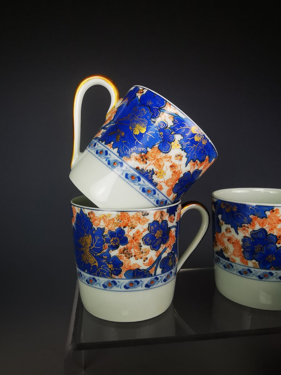 Haviland - Limoges - "dammouse" - 1 Coffee Cup And Saucer-photo-4