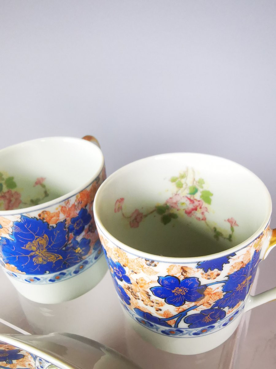 Haviland - Limoges - "dammouse" - 1 Coffee Cup And Saucer-photo-1