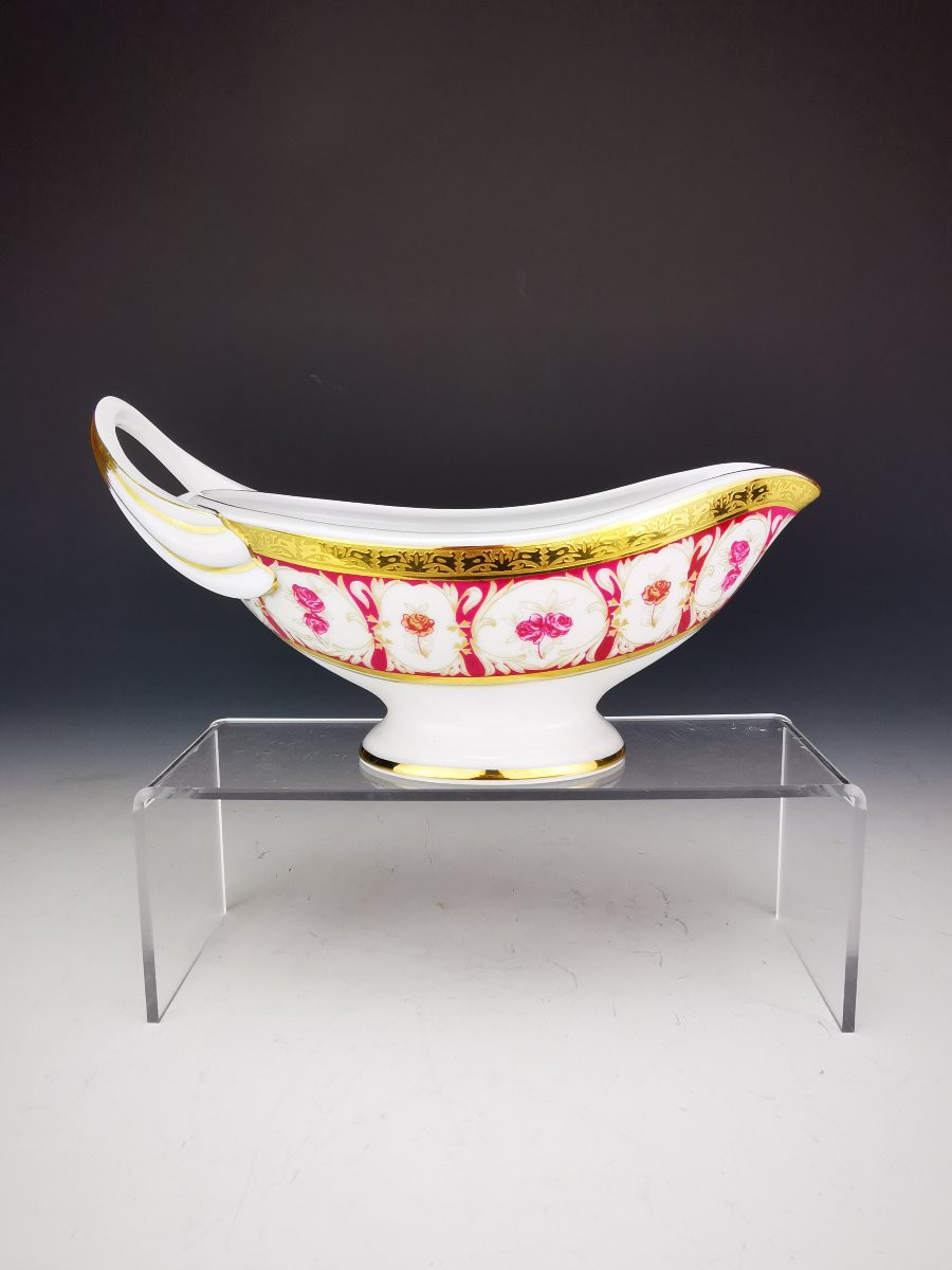 Ch.field Haviland & C. Parlon - "roses d'Or" - Table Service For 12 People - 55 Pcs-photo-1