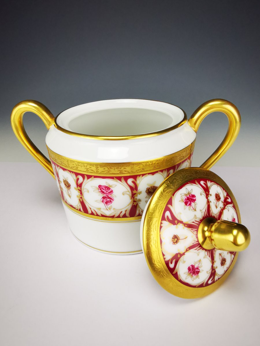 Ch.field Haviland & C. Parlon - "roses d'Or" - Tea/coffee Service For 12 People - 52 Pieces-photo-4