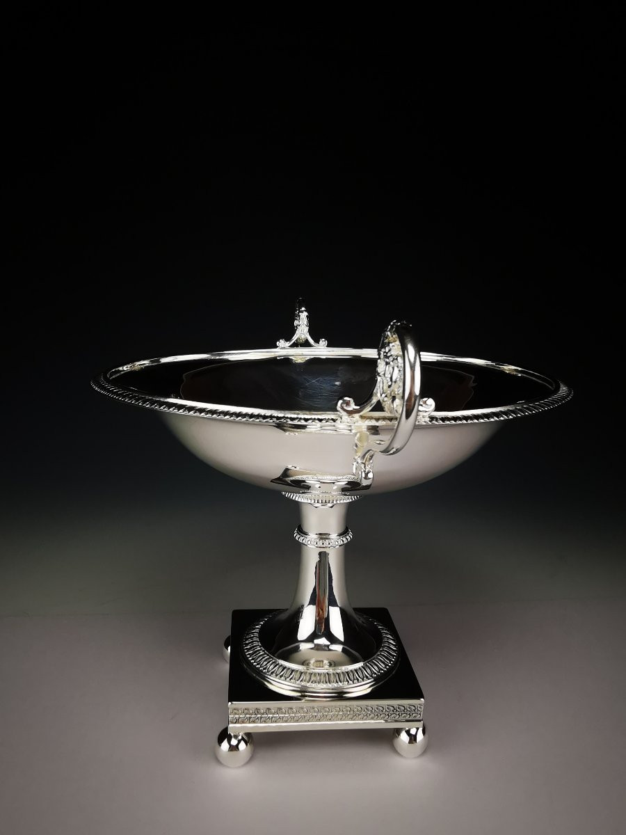 JBC. ODIOT - Coupe sur piedouche style Empire - Argent 1er coq. C. 1819-photo-4