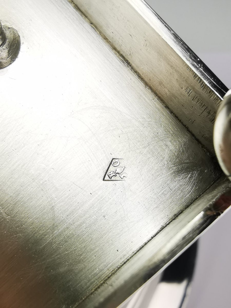 JBC. ODIOT - Coupe sur piedouche style Empire - Argent 1er coq. C. 1819-photo-3