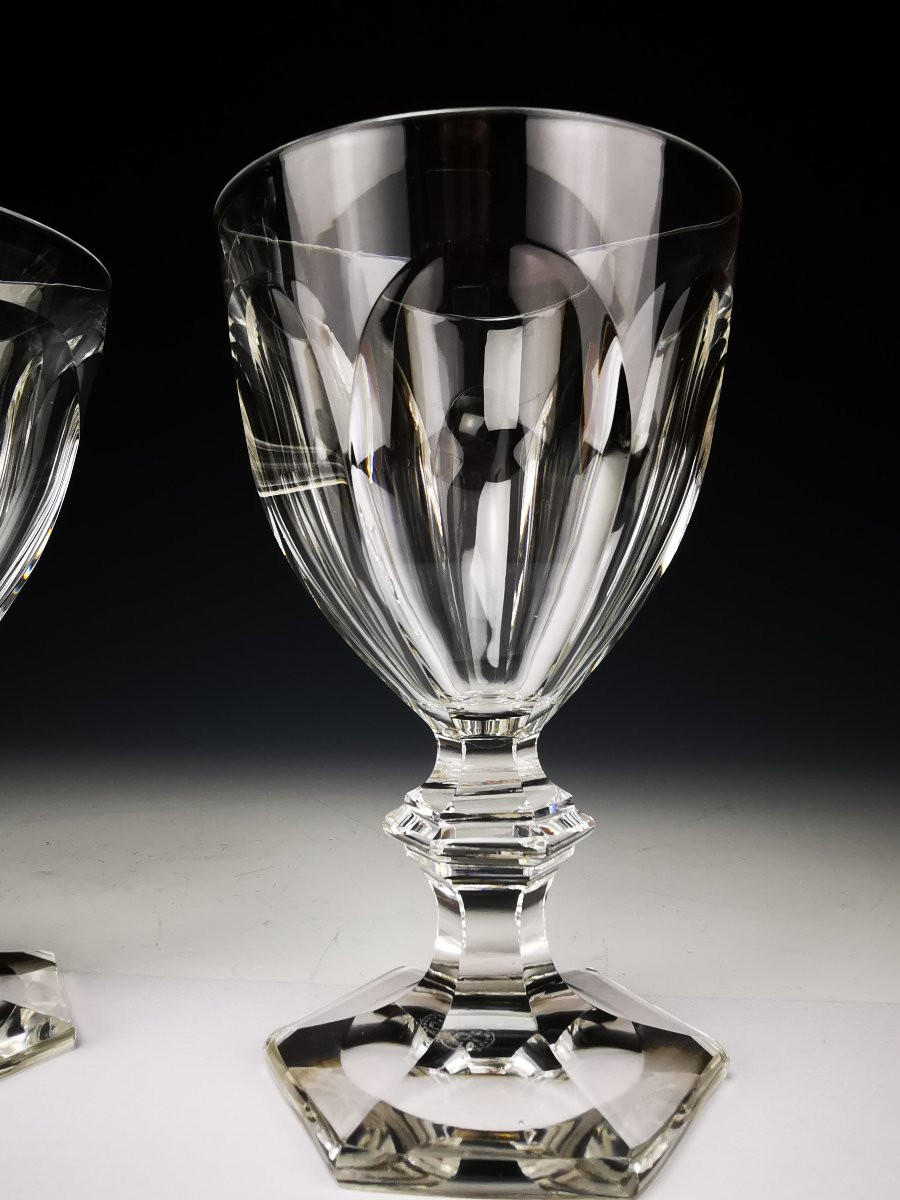 Baccarat - Harcourt 1841 - Paire de Verres &agrave; Eau 15,5 cm - Cristal - Etat Parfait (12 dispo)-photo-2