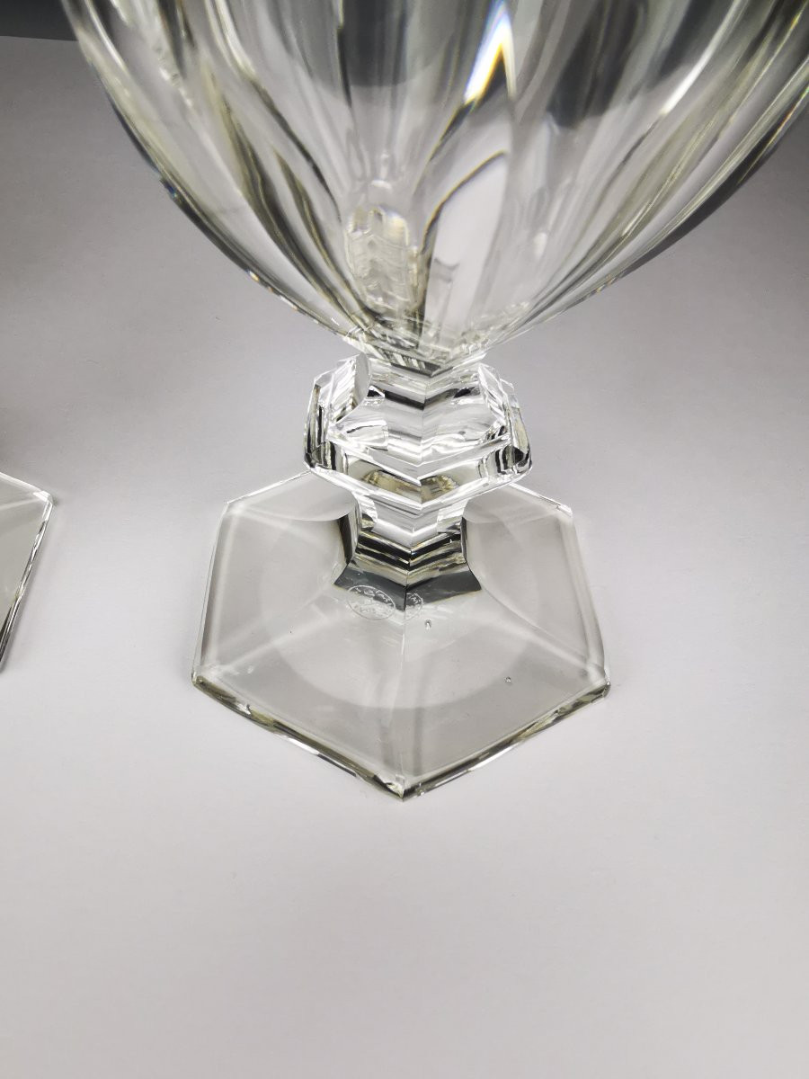 Baccarat - Harcourt 1841 - Paire de Verres &agrave; Eau 15,5 cm - Cristal - Etat Parfait (12 dispo)-photo-1