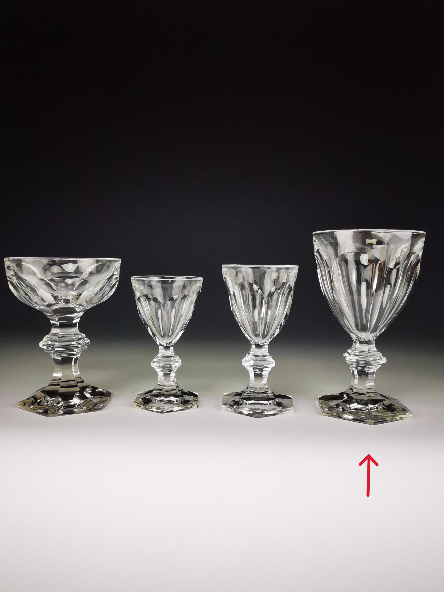 Baccarat - Harcourt 1841 - Paire de Verres &agrave; Eau 15,5 cm - Cristal - Etat Parfait (12 dispo)-photo-2