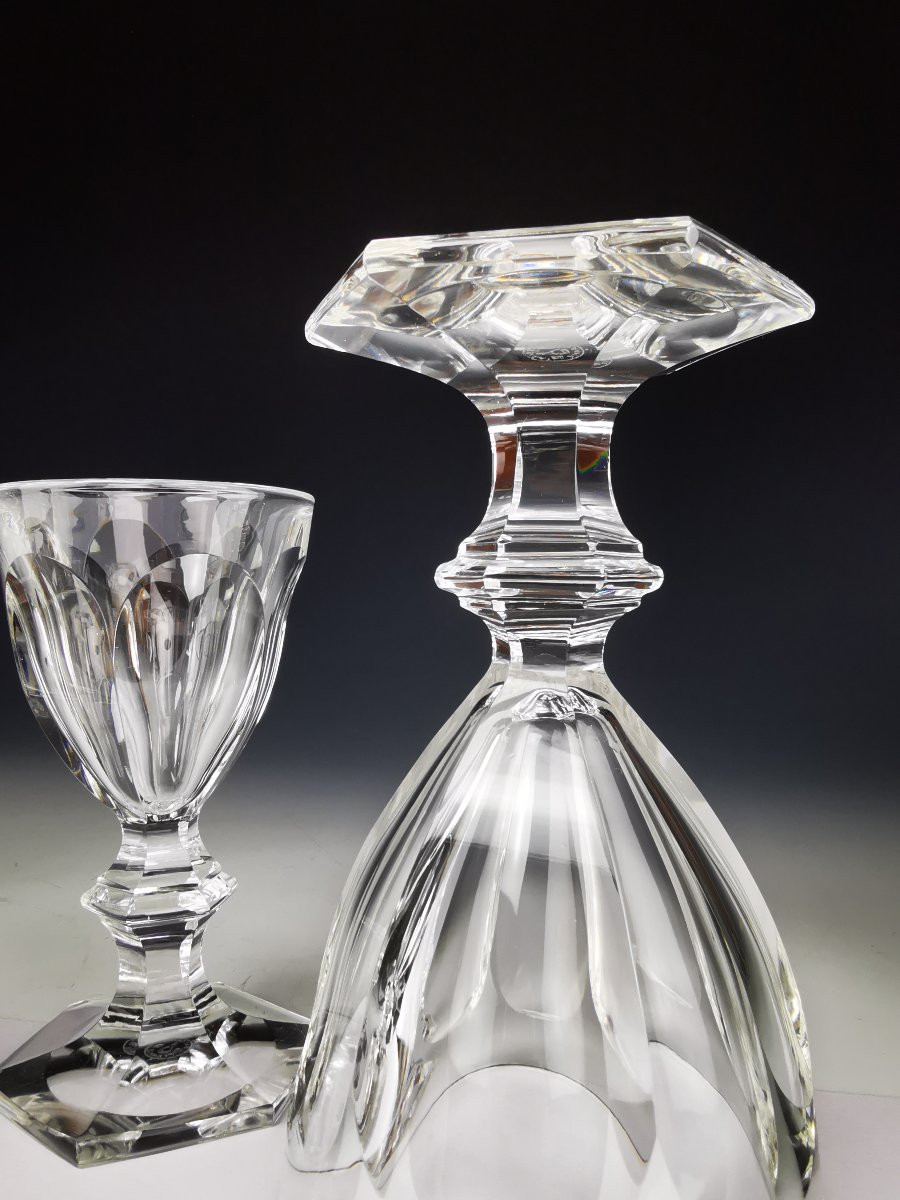 Baccarat - Harcourt 1841 - Paire de Verres &agrave; Eau 15,5 cm - Cristal - Etat Parfait (12 dispo)-photo-4