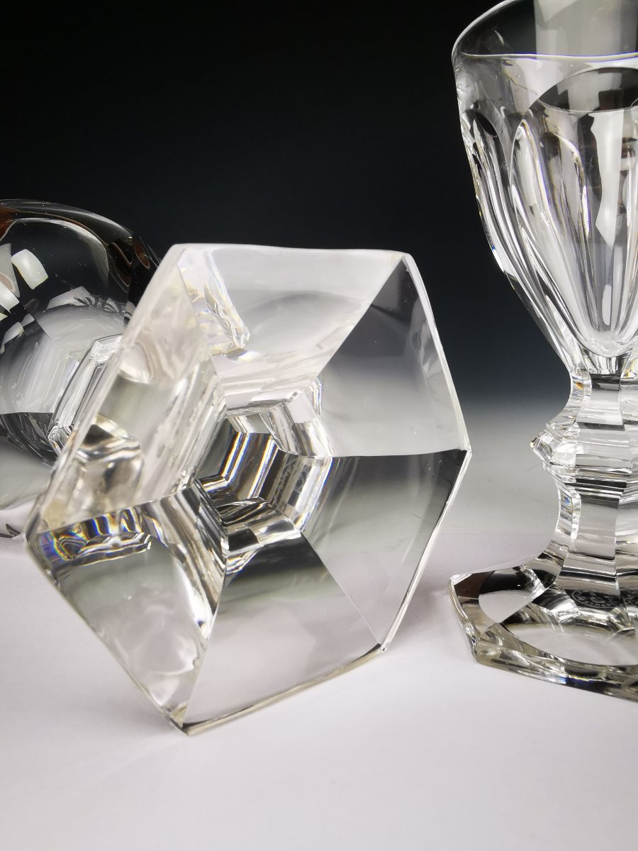 Baccarat - Harcourt 1841 - Paire de Verres &agrave; Eau 15,5 cm - Cristal - Etat Parfait (12 dispo)-photo-5