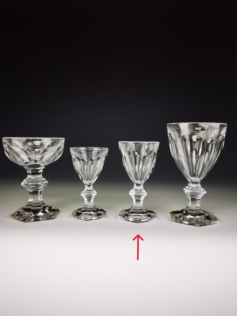 Baccarat - Harcourt 1841 - Pair Of Wine Glasses 12.5 Cm - Crystal - Perfect Condition-photo-2