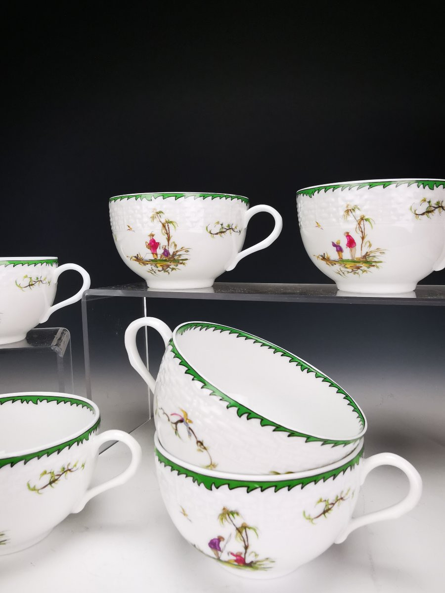 RAYNAUD - Limoges Si Kiang - 1 Tasse à thé ∅ 9cm (choisir Scène) Plusieurs disponible-photo-3