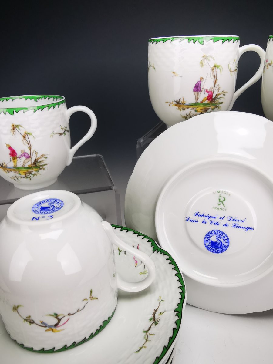 RAYNAUD - Limoges Si Kiang - 1 Tasse à café ∅ 6cm (choisir Scène) Plusieurs disponible-photo-1