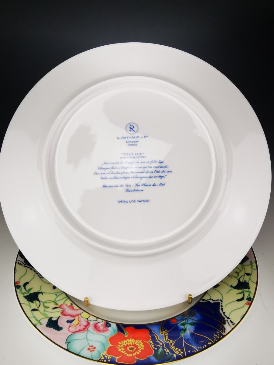 RAYNAUD "Tout Fou" Jardin de Printemps - 1 Assiette de table ∅ 27cm (Plusieurs Disponibles)-photo-2