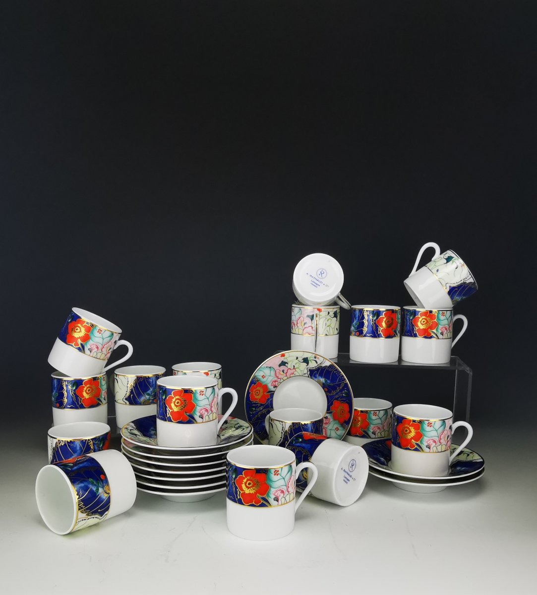 Raynaud "tout Fou" Spring Garden - 1 Coffee Cup And Saucer (multiple Available)-photo-2