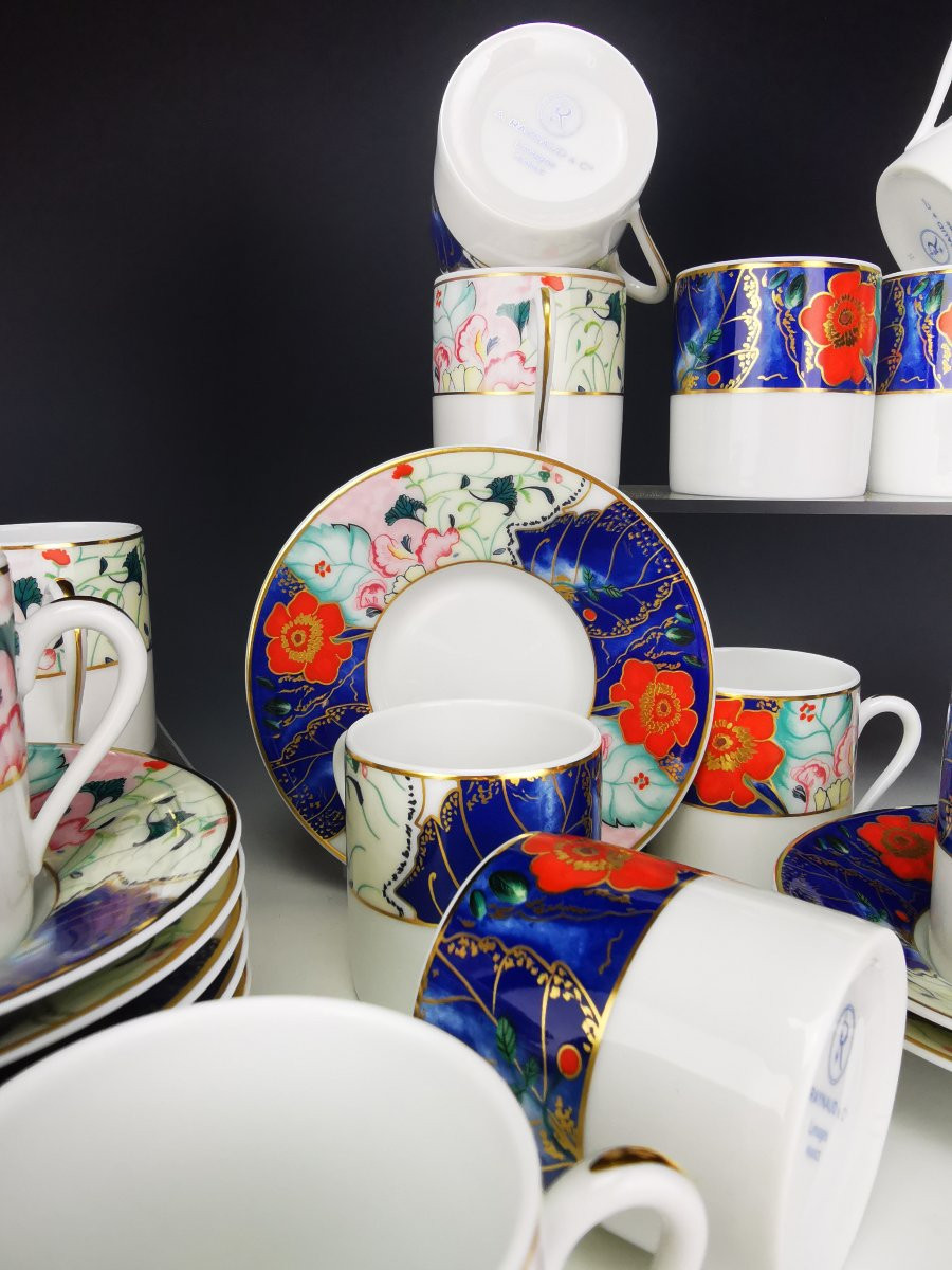 Raynaud "tout Fou" Spring Garden - 1 Coffee Cup And Saucer (multiple Available)-photo-4