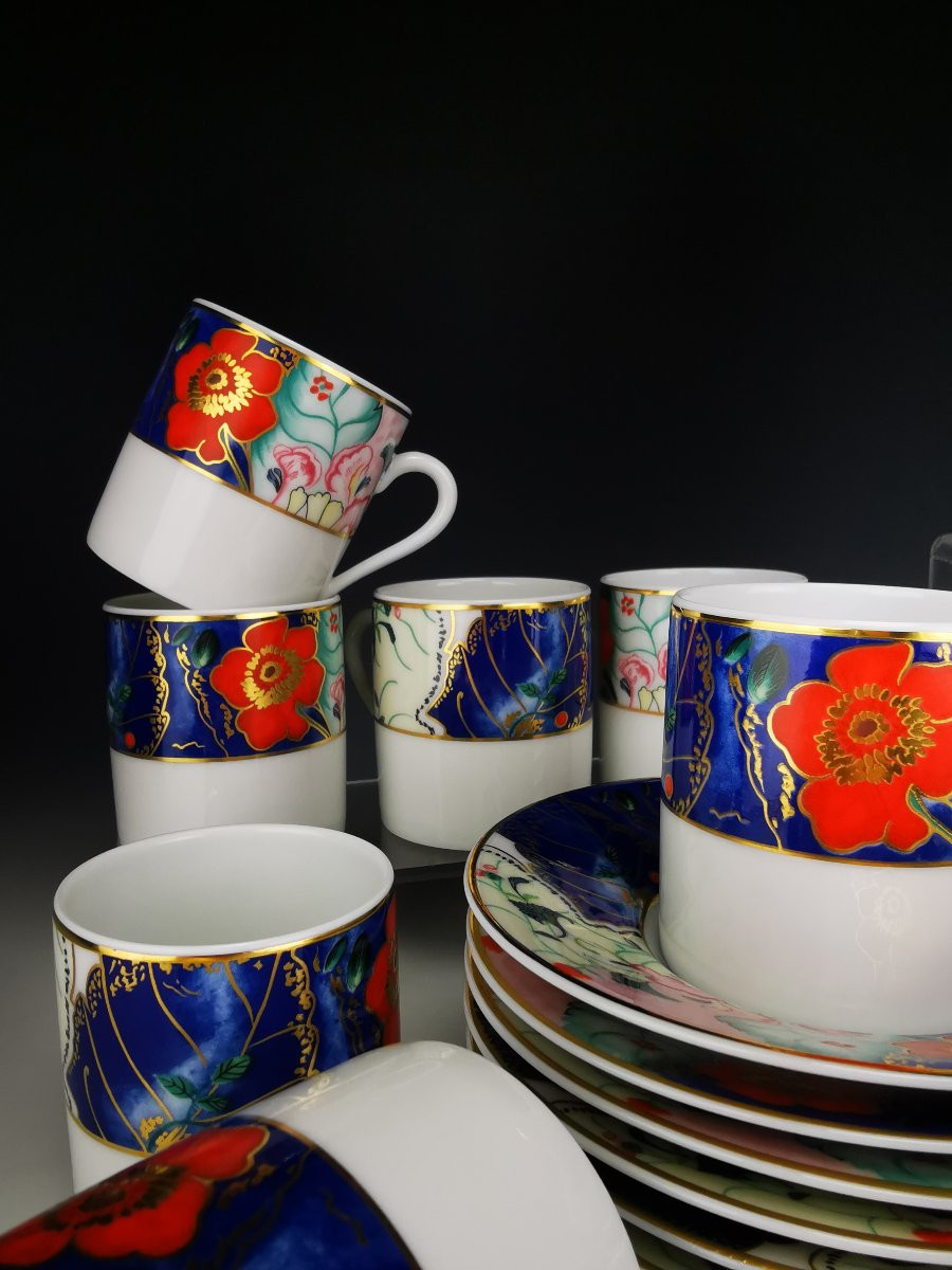 Raynaud "tout Fou" Spring Garden - 1 Coffee Cup And Saucer (multiple Available)-photo-1