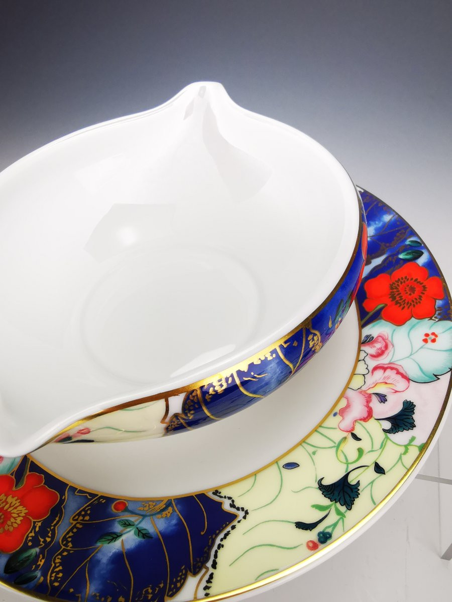 RAYNAUD "Tout Fou" Jardin de Printemps - 1 Saucière  (2 Disponibles)-photo-3