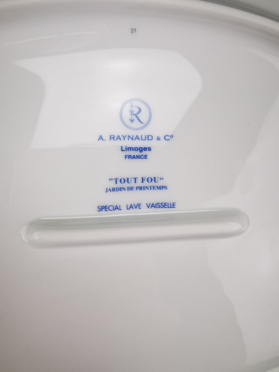 Raynaud "tout Fou" Spring Garden - 1 Oval Platter 35cm (2 Available)-photo-4
