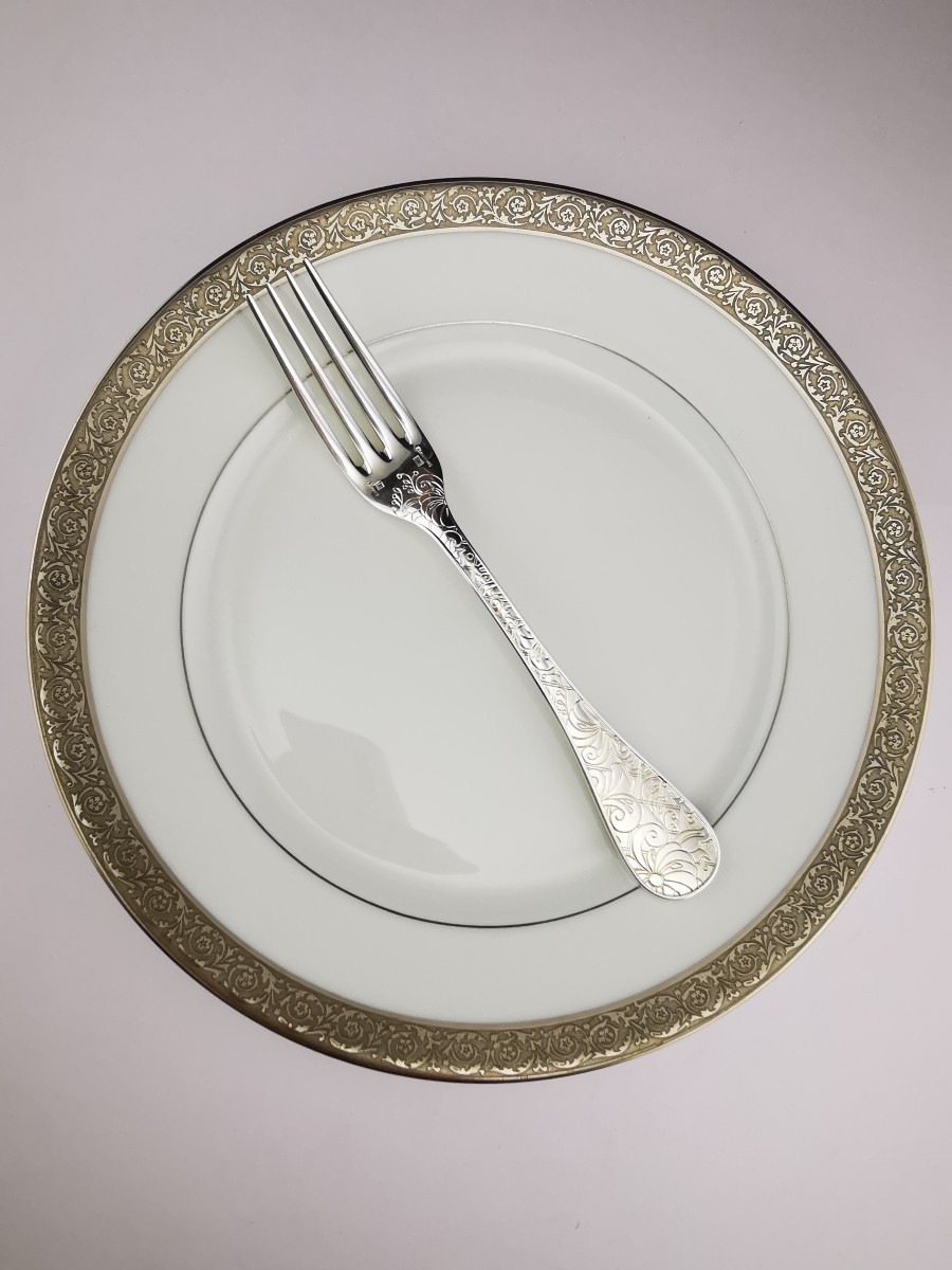 CHRISTOFLE "Jardin d'Eden" - 1 Fourchette à dessert 17 cm - Métal argenté - (plusieurs dispo)