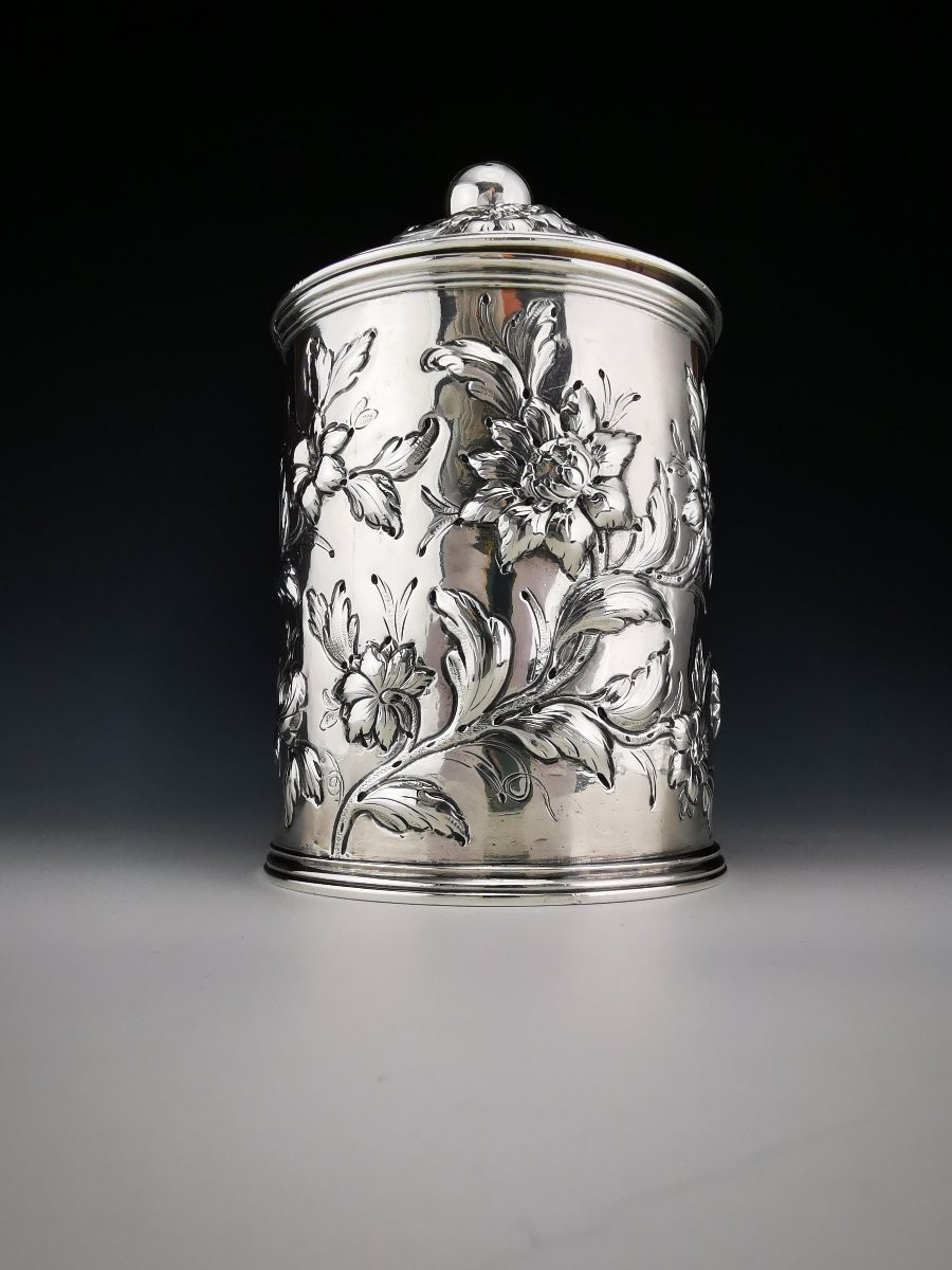 Sterling Silver Tea Caddy – George III – London 1765-photo-1
