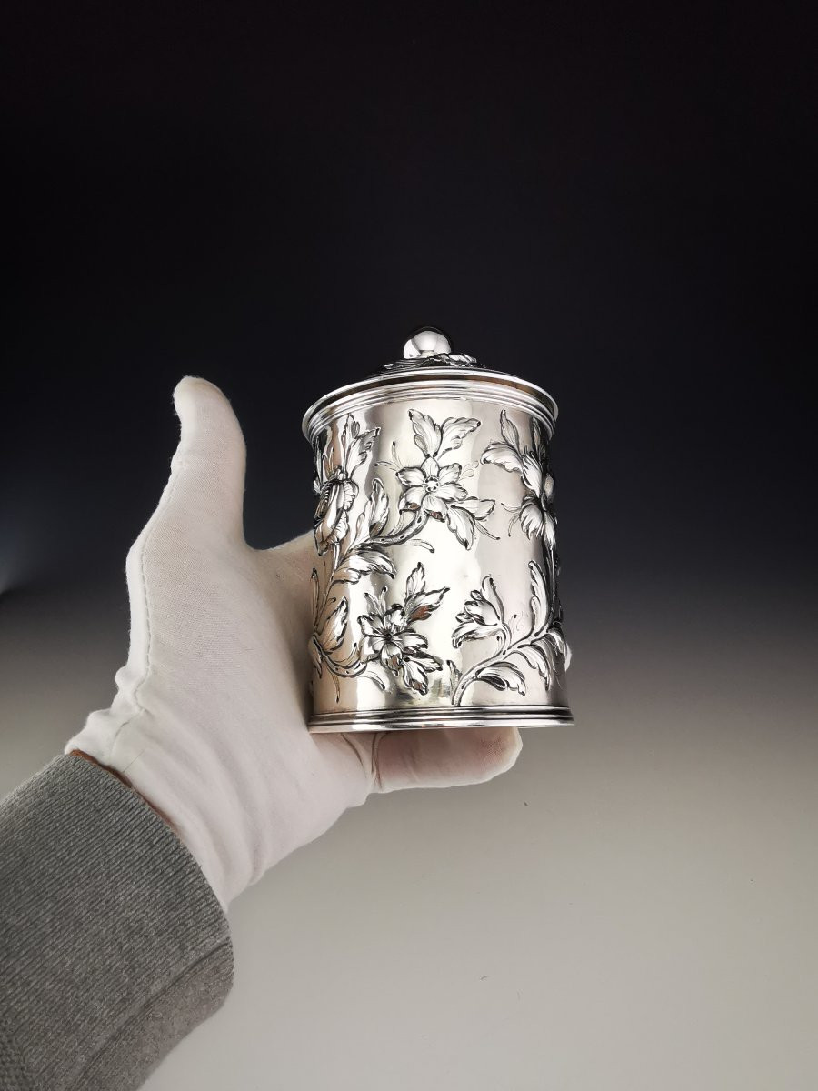 Sterling Silver Tea Caddy – George III – London 1765-photo-7