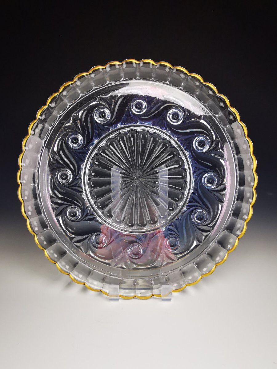 Baccarat - Service à Orangeade modèle "Russe" - Violet et Or-photo-3