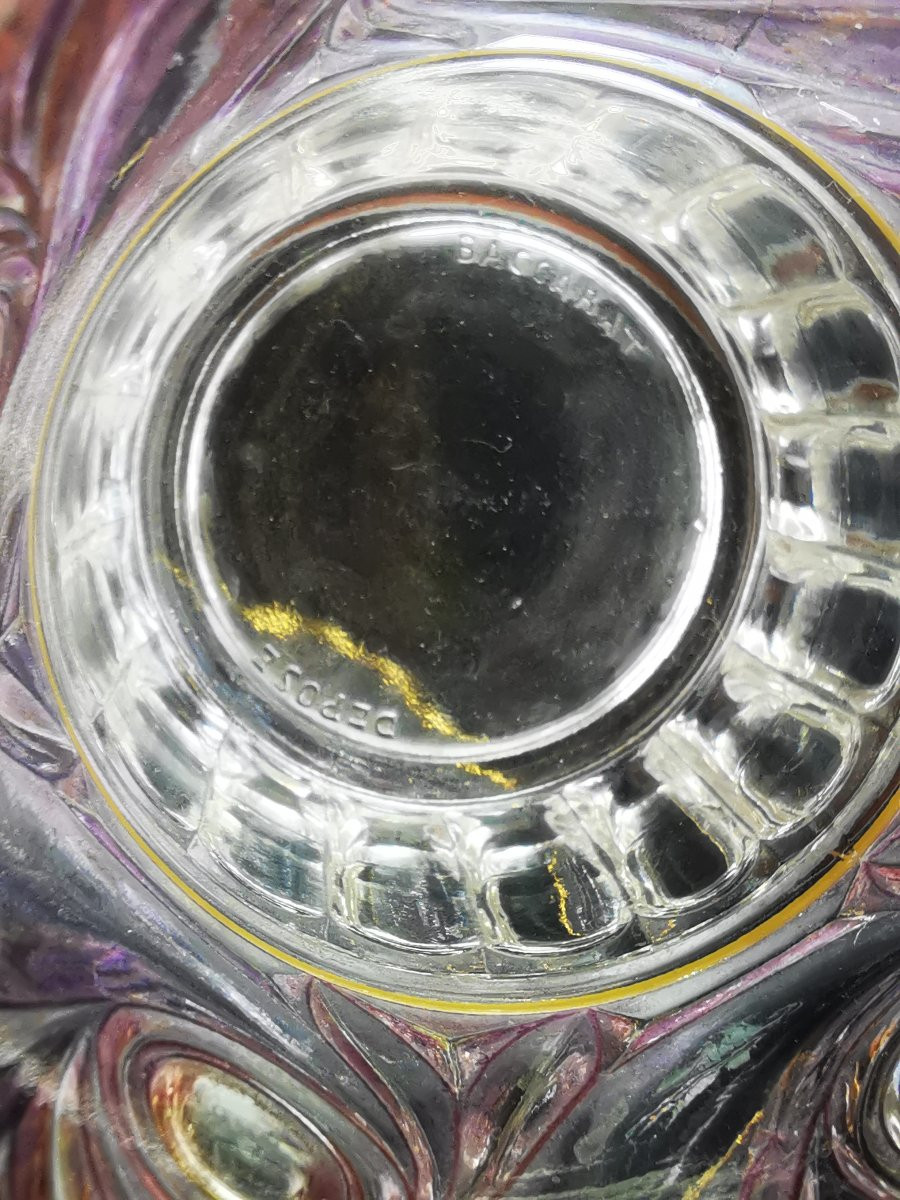 Baccarat - Service à Orangeade modèle "Russe" - Violet et Or-photo-7