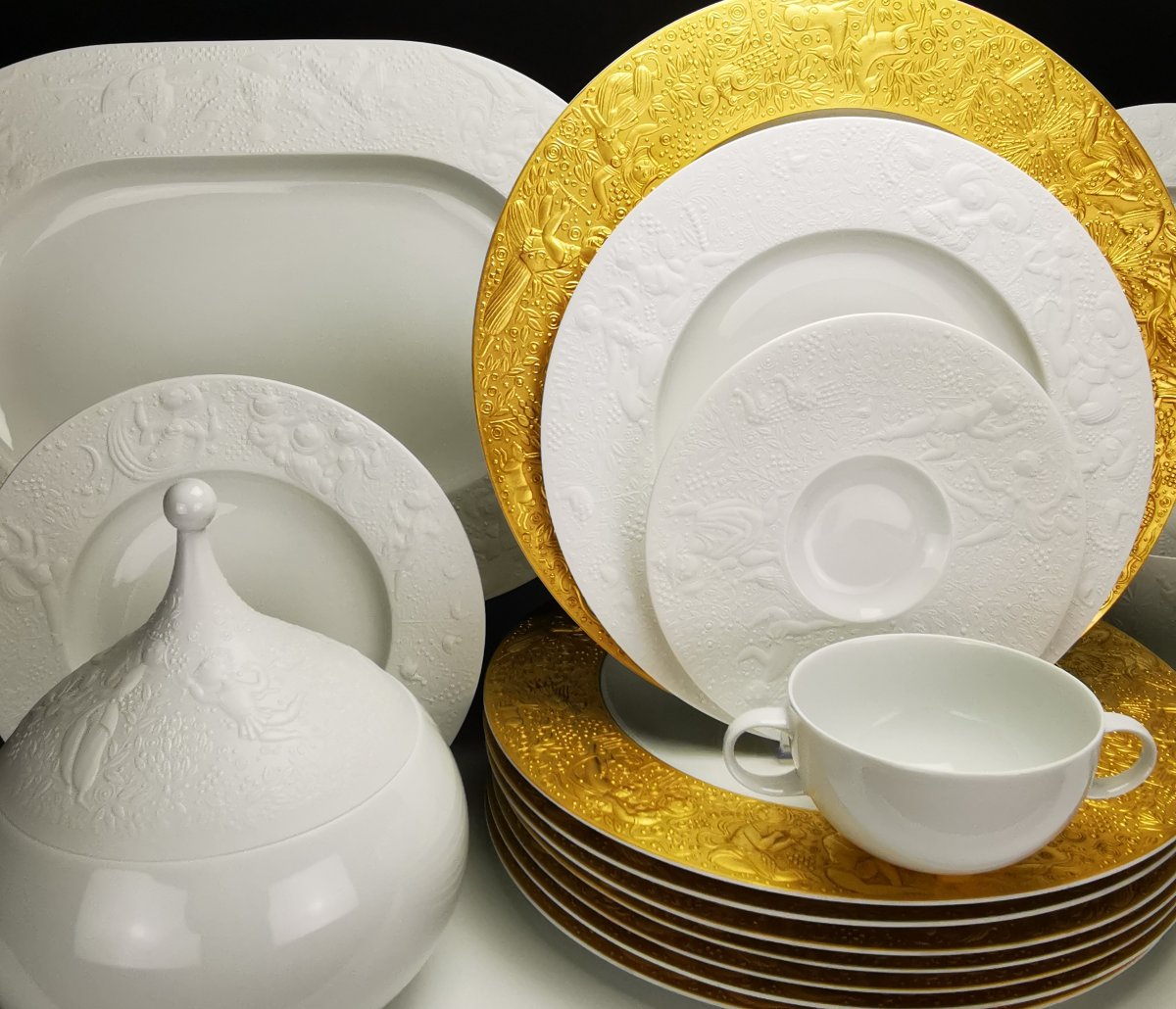 Rosenthal "La Flûte Enchantée" (Zauberflöte) par Bjørn Wiinblad, service 8 pers.-photo-3