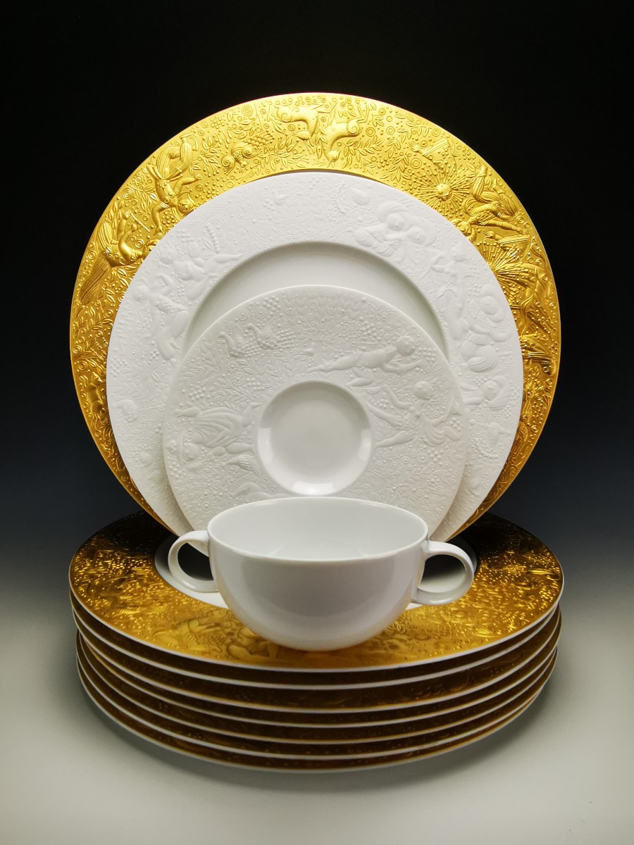 Rosenthal "La Flûte Enchantée" (Zauberflöte) par Bjørn Wiinblad, service 8 pers.