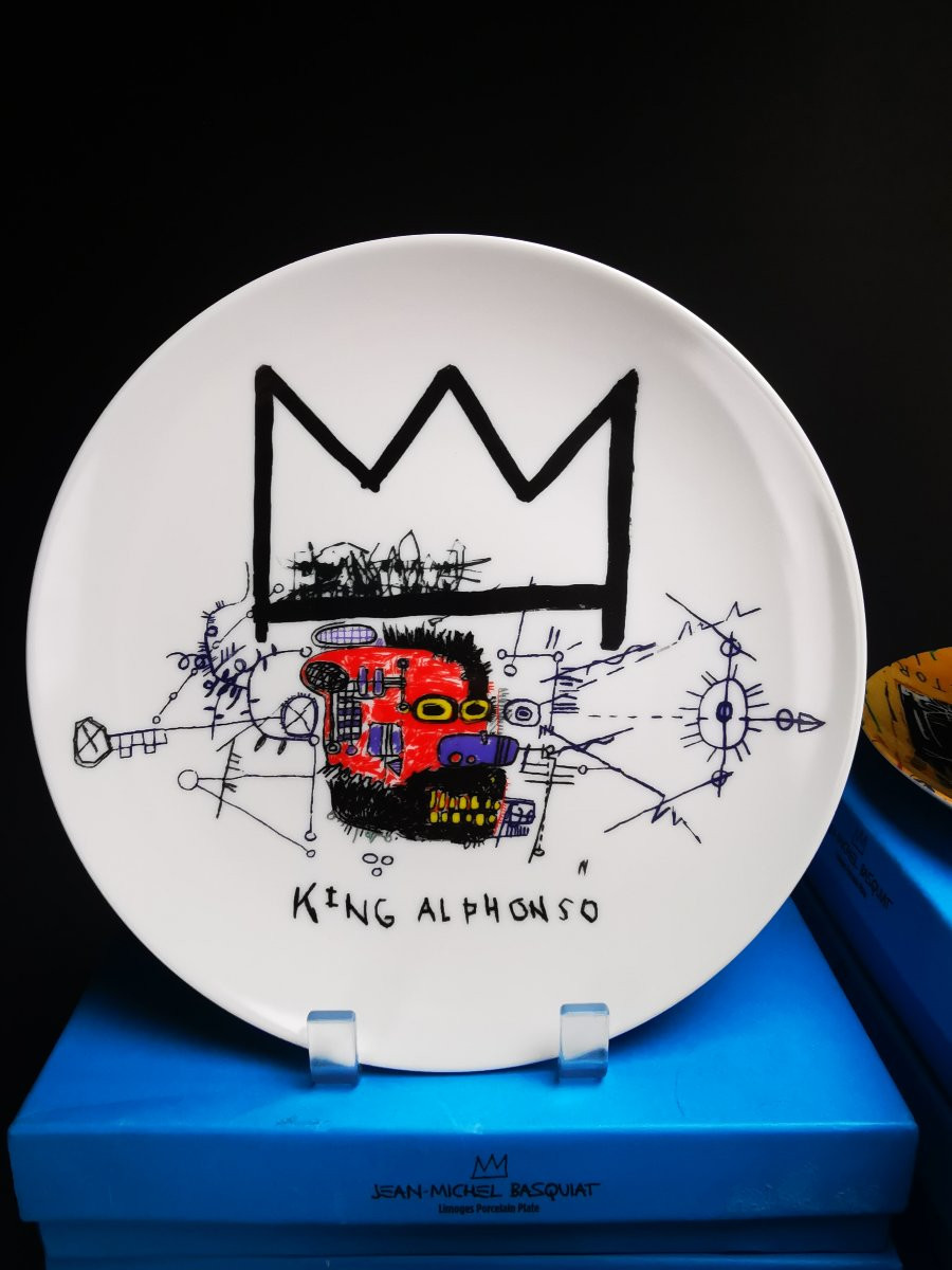 Jean Michel Basquiat By Ligne Blanche - Plate ø 21 Cm - Choice Of Models-photo-3