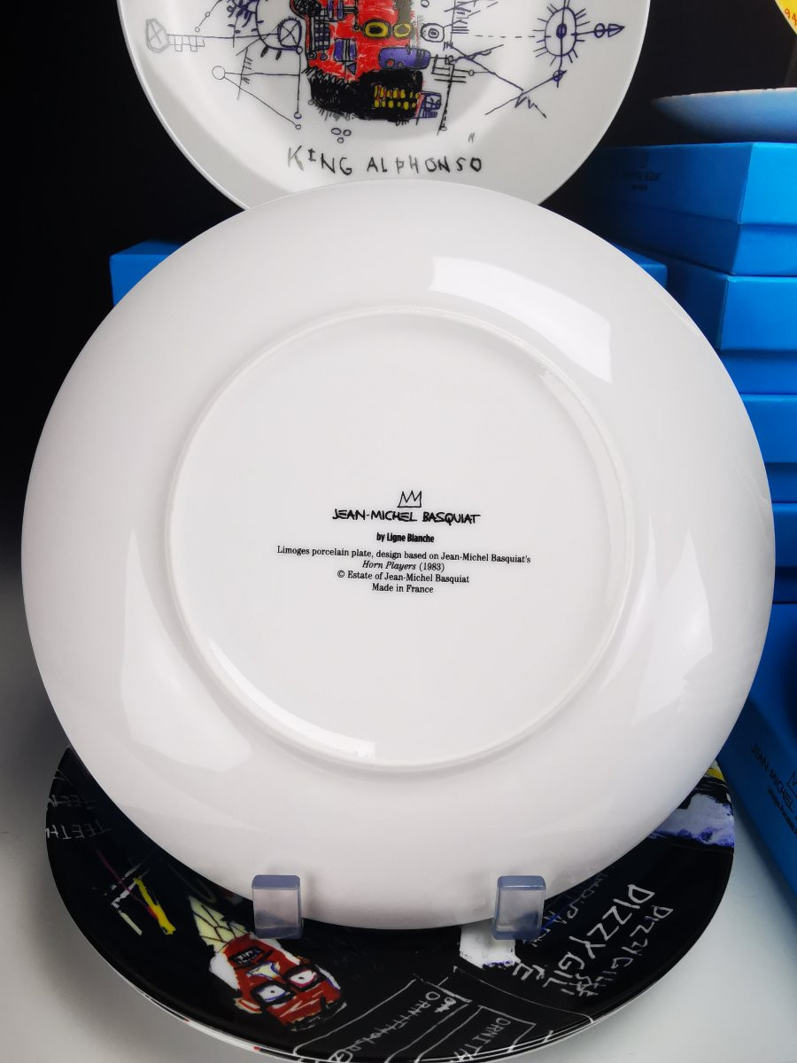 Jean Michel Basquiat By Ligne Blanche - Plate ø 21 Cm - Choice Of Models-photo-5