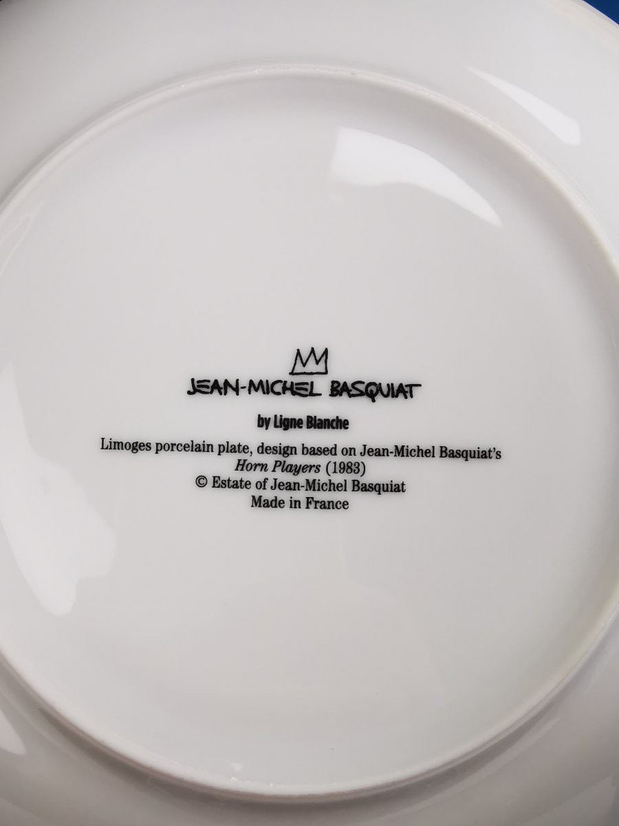 Jean Michel Basquiat By Ligne Blanche - Plate ø 21 Cm - Choice Of Models-photo-6