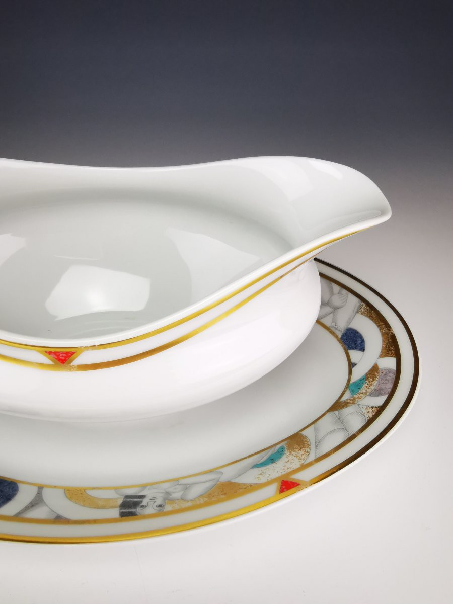 Bernardaud Limoges – 1 “paris” Model Gravy Boat --photo-3