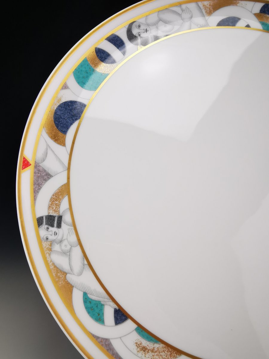 Bernardaud Limoges – 1 Pie Dish, “paris” Model – ø 31 Cm-photo-2