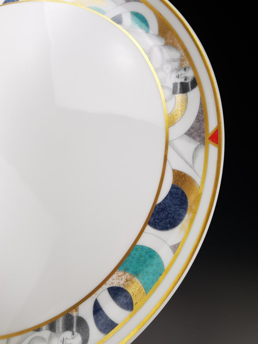 Bernardaud Limoges – 1 Pie Dish, “paris” Model – ø 31 Cm-photo-3