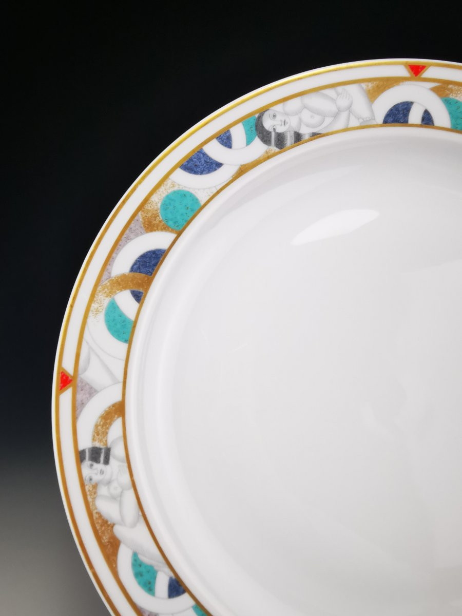 Bernardaud Limoges – 1 Large Round Dish “paris” Model - ø 30 Cm-photo-2
