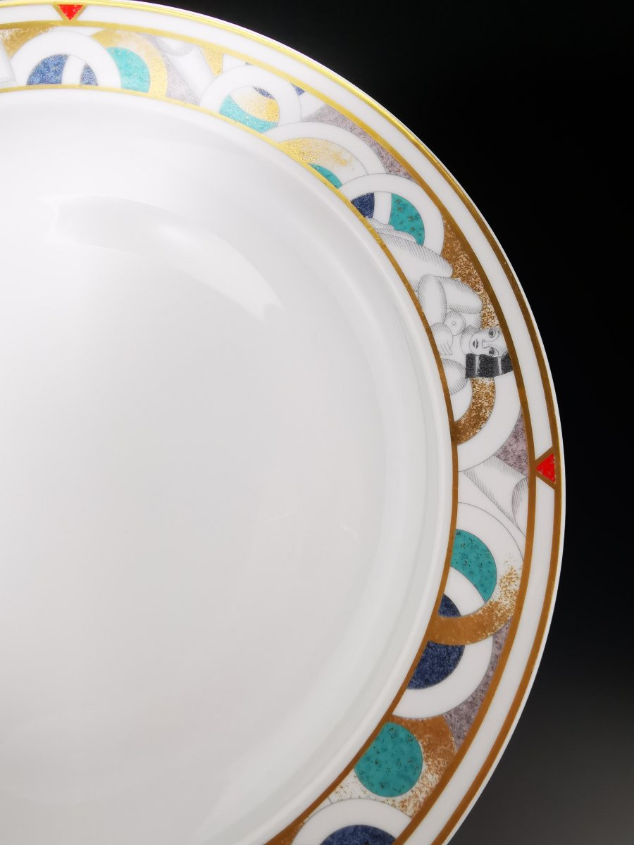 Bernardaud Limoges – 1 Large Round Dish “paris” Model - ø 30 Cm-photo-3