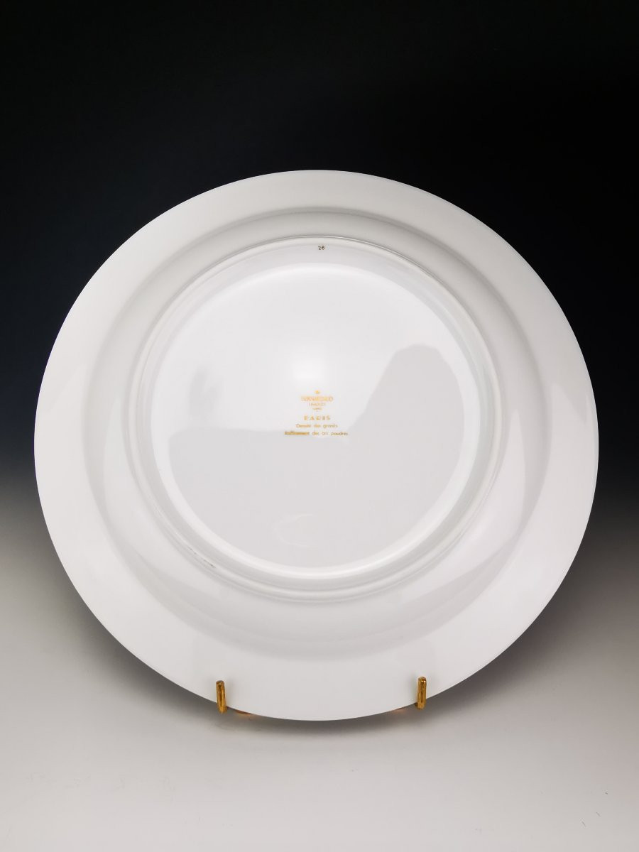 Bernardaud Limoges – 1 Large Round Dish “paris” Model - ø 30 Cm-photo-4