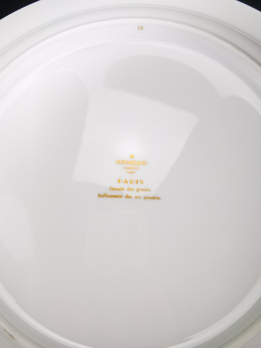 Bernardaud Limoges – 1 Large Round Dish “paris” Model - ø 30 Cm-photo-1