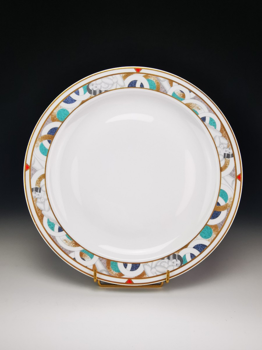 Bernardaud Limoges – 1 Large Round Dish “paris” Model - ø 30 Cm