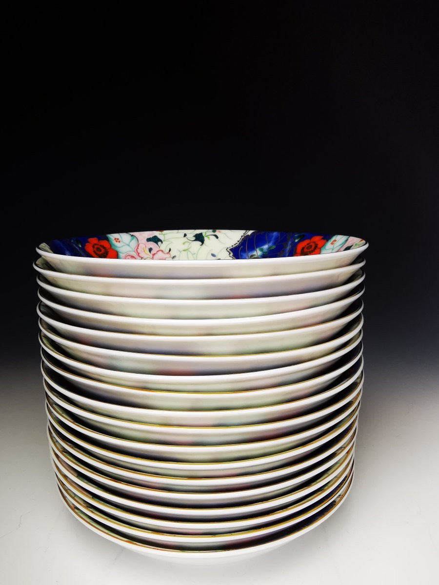 Raynaud "tout Fou" Spring Garden - 1 Bowl Plate ∅ 19.5 Cm-photo-3