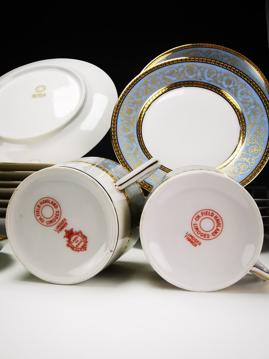 Ch.field Haviland & C. Parlon - "edith Pascal" - Dinner Service For 8 People - 43 Pcs-photo-4