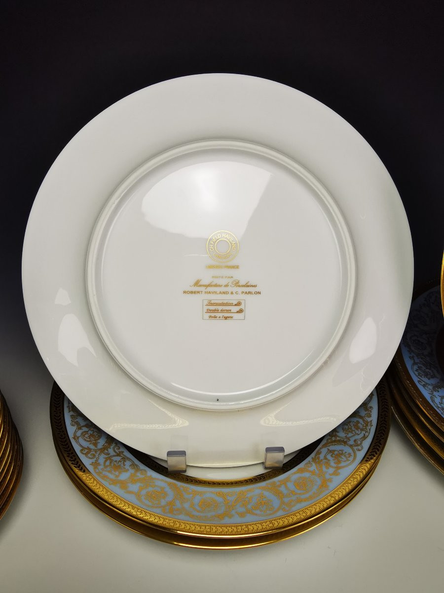 Ch.field Haviland & C. Parlon - "edith Pascal" - Dinner Service For 8 People - 43 Pcs-photo-7