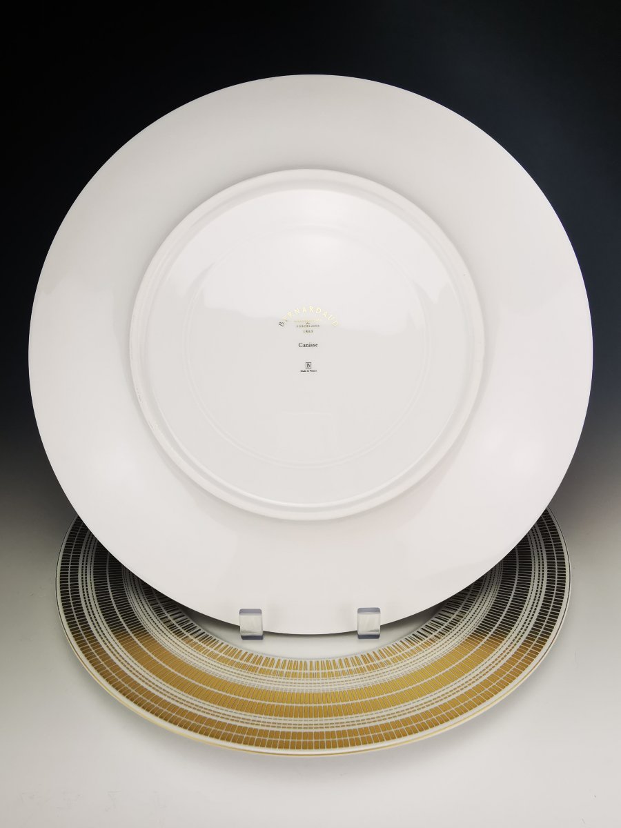 Bernardaud "Canisse" - 2 Assiettes de présentation / Plats ∅ 30,5 cm-photo-4