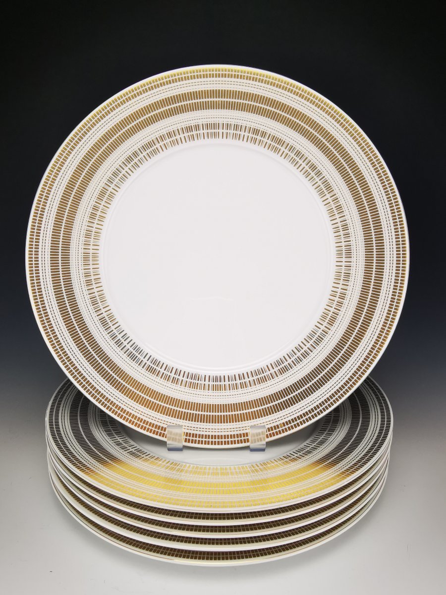 Bernardaud "canisse"  6 Serving Plates ∅ 29.5 Cm