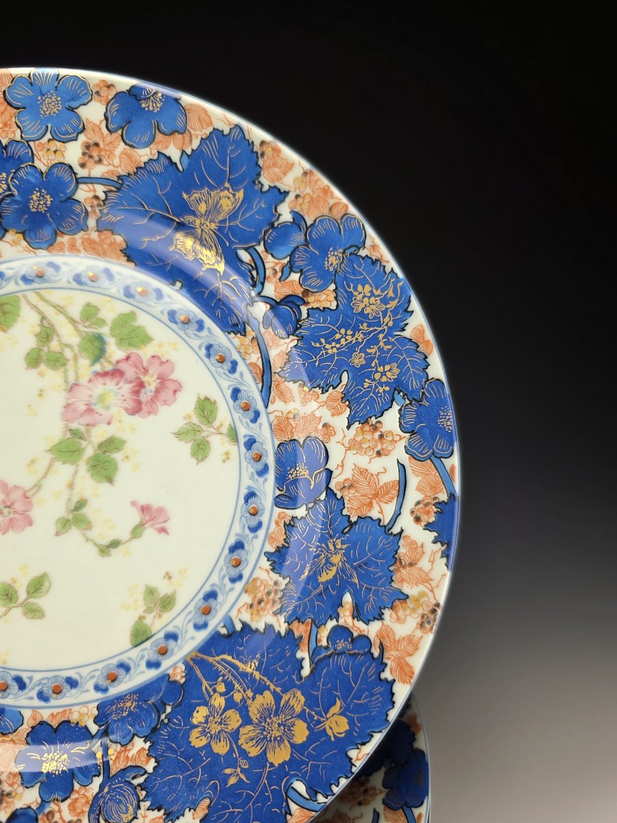 Haviland - Limoges - "dammouse" - 12 Dessert Plates, ∅ 21.5 Cm-photo-3