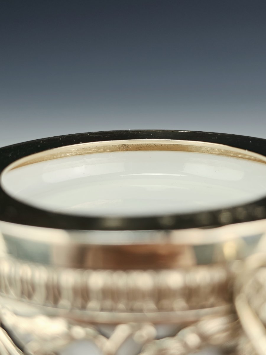 Odiot – Porcelain Cup With Vermeil Mount, Minerve Silver, 1st Title – 19th Century-photo-5