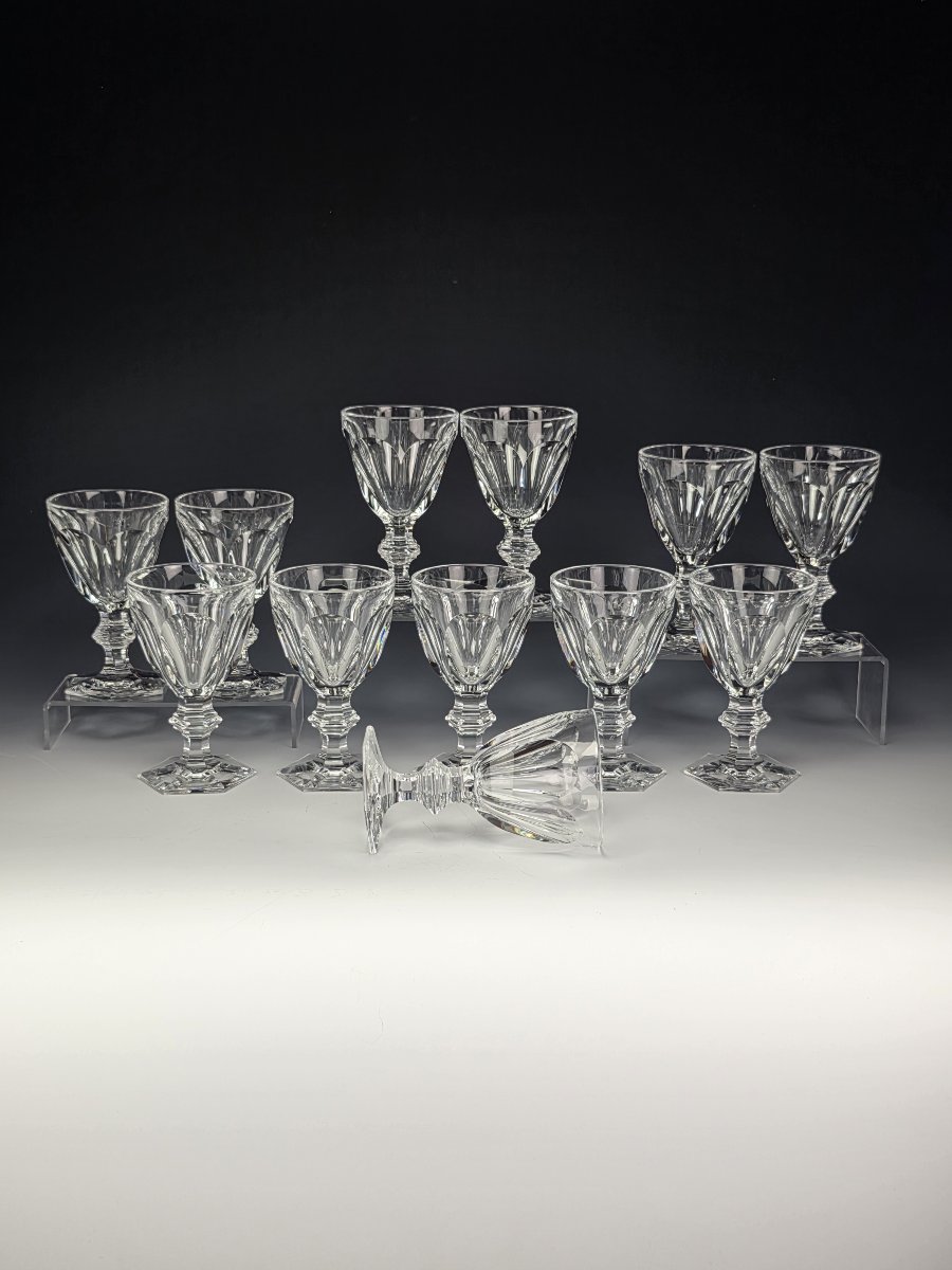 Baccarat - Harcourt 1841 - 12 Verres à eau (L) - Cristal - Etat Neuf