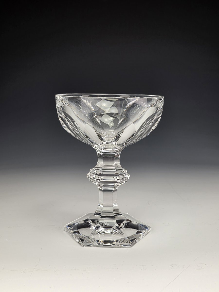 Baccarat - Harcourt 1841 - 12 Coupes à Champagne - Cristal - Etat Neuf-photo-1