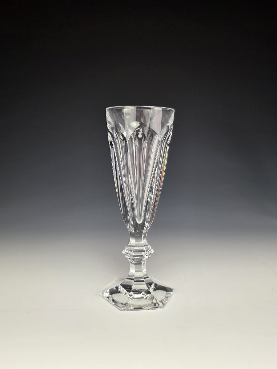 Baccarat - Harcourt 1841 - 12 Flûtes à Champagne - Cristal - Etat Neuf-photo-2
