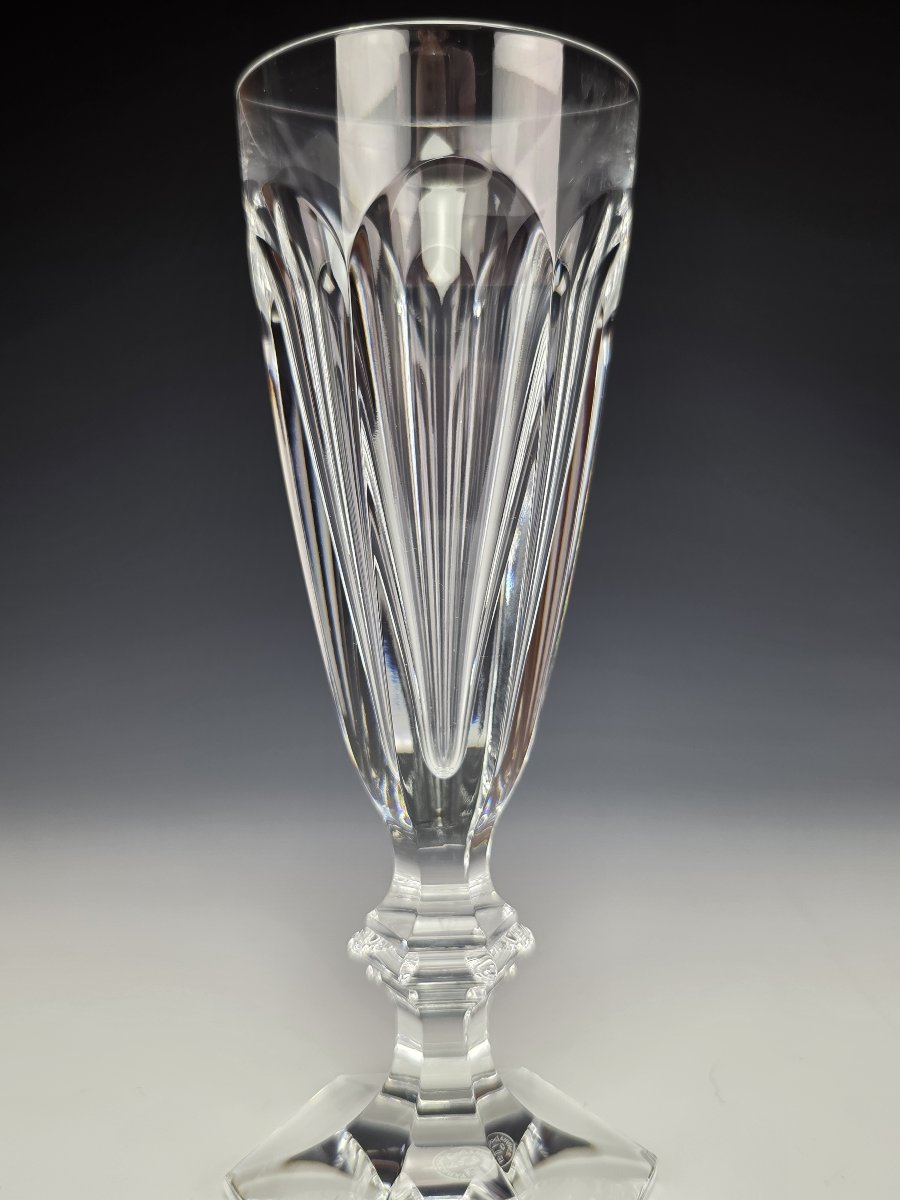 Baccarat - Harcourt 1841 - 12 Flûtes à Champagne - Cristal - Etat Neuf-photo-4