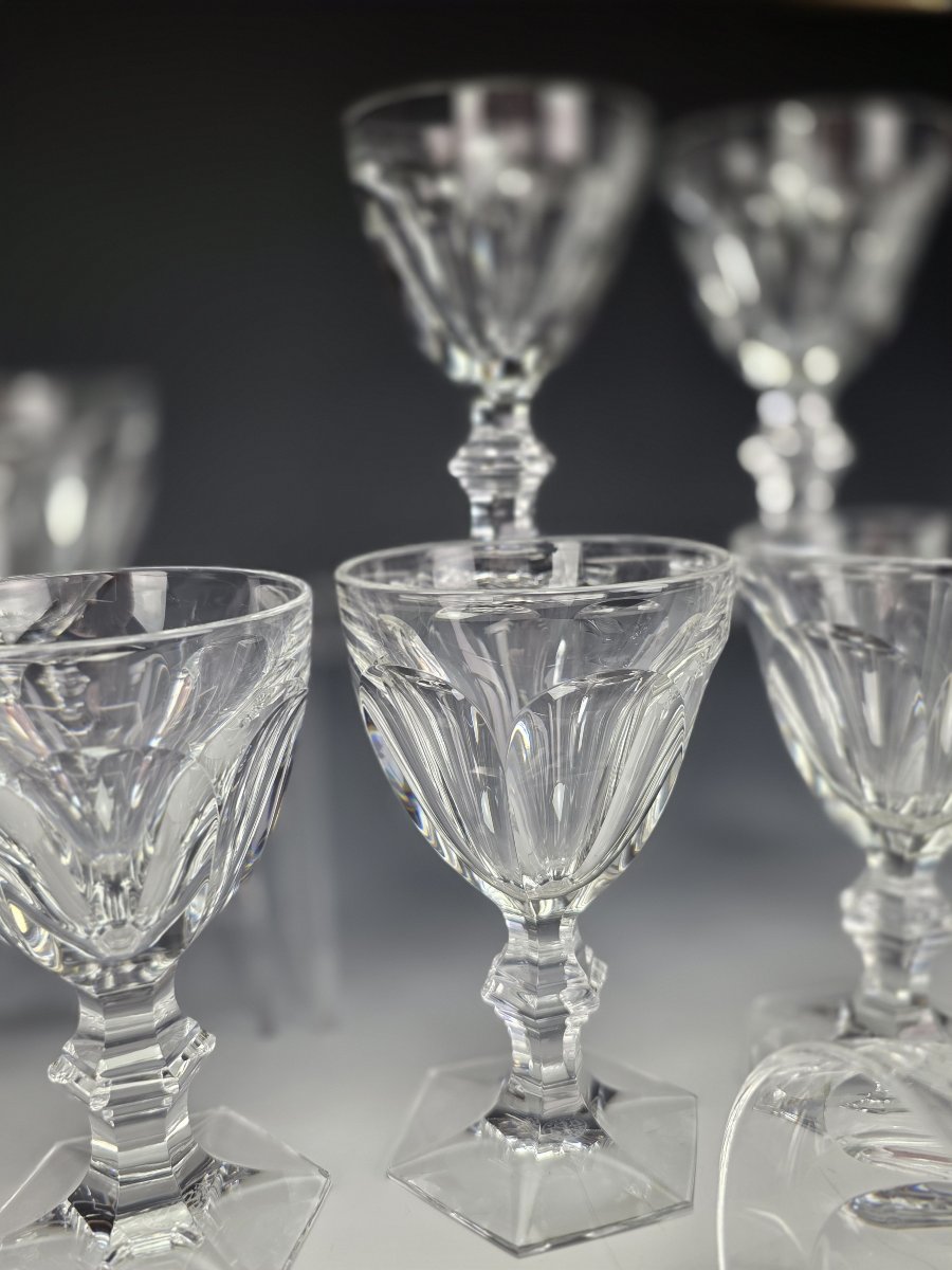 Baccarat - Harcourt 1841 - 12 Verres à Vin 13,6 cm (M) - Cristal - Etat Neuf-photo-3